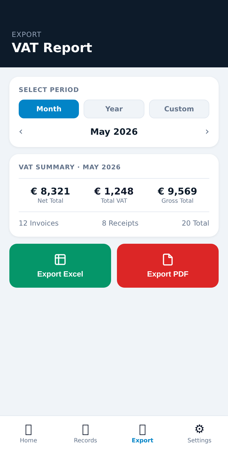 CySo VAT Export